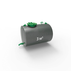 Фото резервуара (емкости) горизонтального стального РГС 3 м3 Резервуар (емкость) горизонтальный стальной РГС 3 куба