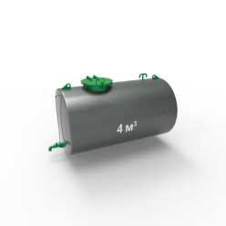 Фото резервуара (емкости) горизонтального стального РГС (РГСН) 4 м3 Резервуар (емкость) горизонтальный стальной РГС (РГСН) 4 куба