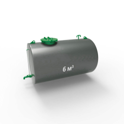 Фото резервуара (емкости) горизонтального стального РГС (РГСН) 6 м3 Резервуар (емкость) горизонтальный стальной РГС (РГСН) 6 кубов