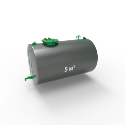 Фото резервуара (емкости) горизонтального стального подземного РГСП 5 м3 Резервуар (емкость) горизонтальный стальной подземный РГСП 5 кубов