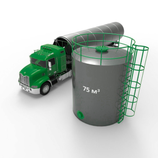Резервуар (емкость) РВС 75 м3 вертикальный