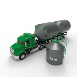 Фото металлического силоса с плоским дном 20 кубов (26 тонн) Металлический силос с плоским дном 20 м3 (26 тн)